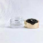 glass bottle set with ABS cap/pump head Cosmetic cream jar