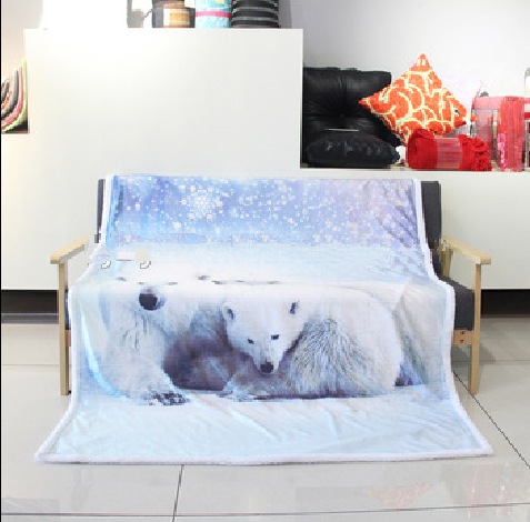 Comfortable Flannel Blanket Soft Blankets For Kids 100% Polyester Pill Resistant