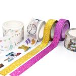 Self Adhesive Glitter Washi Tape For Gift Wrapping