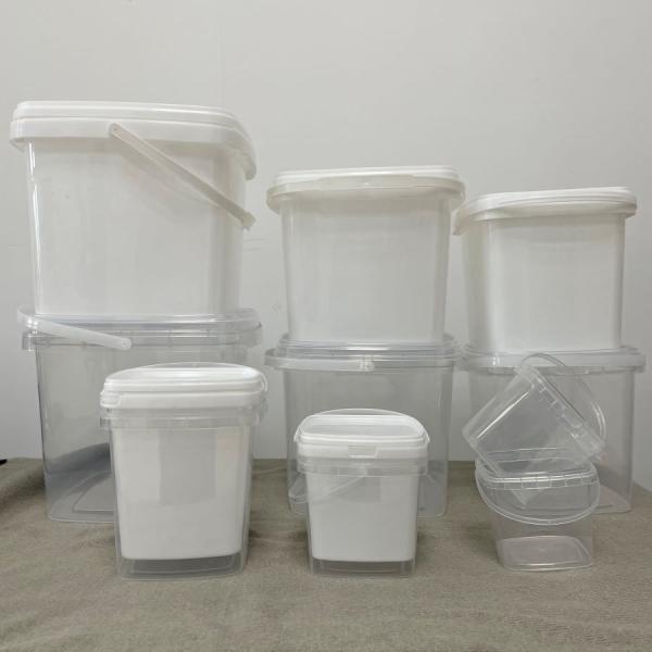 Customized Color Easy-Opening Polypropylene Plastic Bucket with Cover and LOGO Printing