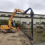 2500rpm 8M Excavator Mounted Pile Driver For Small Sheet Piling