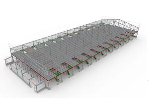 China Roller Door Prefabricated Anti Rust Steel Structure Workshop wholesale