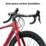 Carbon Fibre SAVA Gravel Bike 160kg Load Capacity With Free Pedals