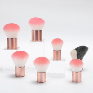 China Mineral Stippling PBT Hair Cream Kabuki Makeup Brush 30mm Diameter wholesale