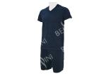 Mens Cotton Jersey V Neck Tee Short Pants Pyjamas Set Summer Pyjamas Logo