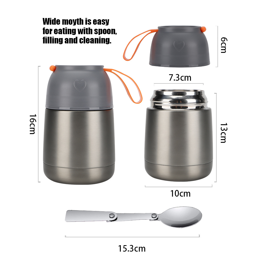 Vacuum Insulated Food Jar Hot Food Containers for Lunch School Soup Thermos For Kids,Travel Food Flask Hot Cold