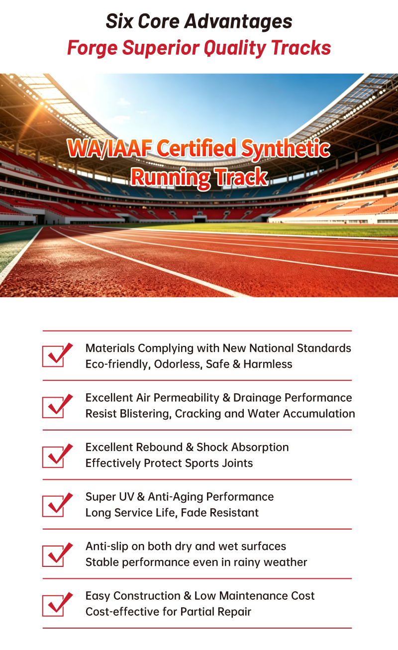 Seamless Hybrid Running Track Surface Installation Solution