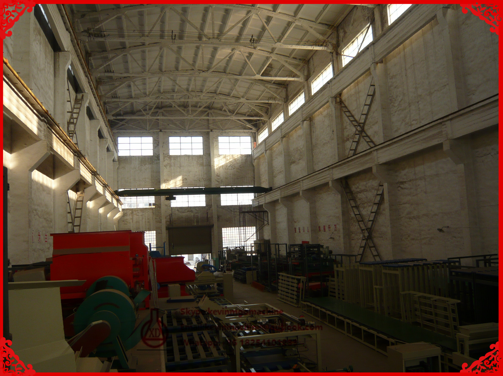 Double Roller Extruding Technology Door Making Machines , Magnesium Oxide Panel Press Machine