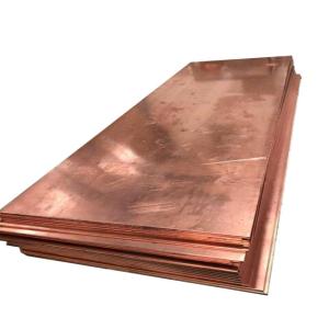 China High Precision Copper Sheet Plate Metal C10200 C18150 C17510 4X8 Cu-Dhp Brass 6mm wholesale