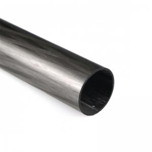 China Roll Wrapped Round Carbon Fibre Tube Torsion Resistance 1mm on sale