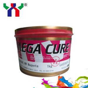 China Megami Mega Cure UV Offset Ink CMYK Fast Drying Ink For Plastic Printing wholesale