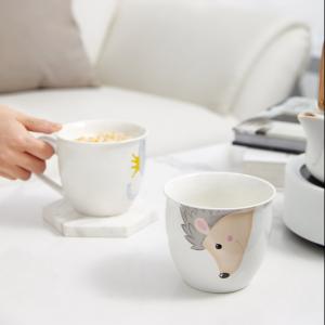 China Manufacturers Nordic Decal porcelain ceramic mugs wholesale Marble coffee mug gift set ceramic porcelain coffee cup tea cup set on sale