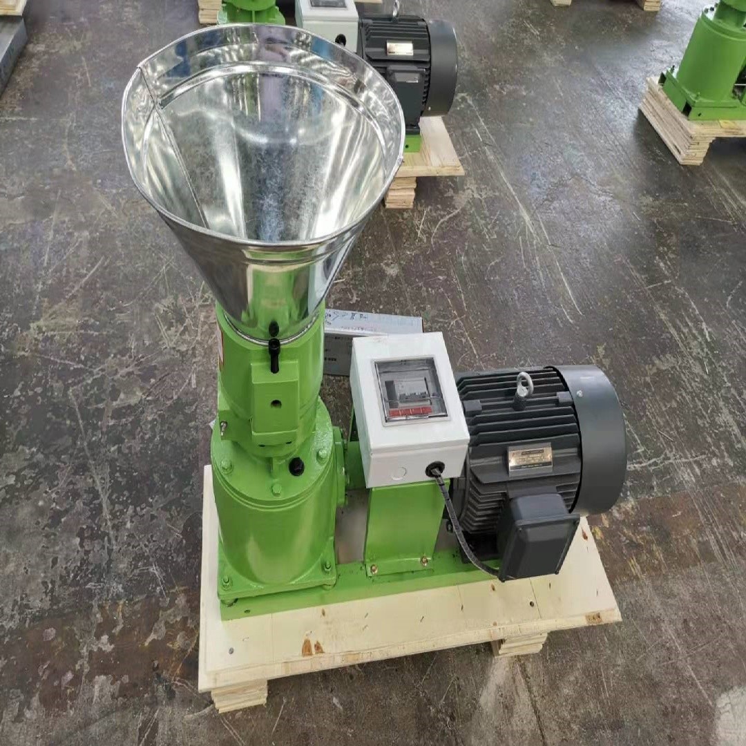 Small Scale Feed Pellet Making Machine 4KW Motor Electric Type Animal Feed Mill Machine