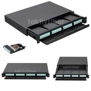 China Modular MTP / MPO Fiber Optic Patch Panel 96 Cores wholesale