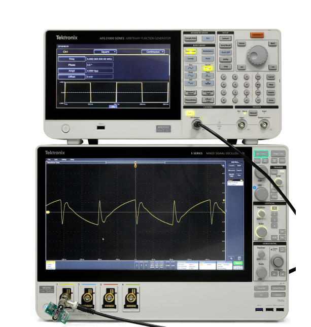 Tektronix AFG31000 Series Arbitrary Function Generator front view
