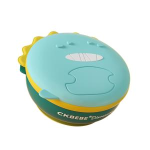 China Leakproof Microwave Suction Bowl With Lid Dinosaur Design Bowl Silicone wholesale