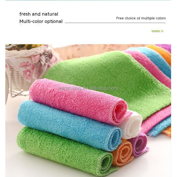 Rectangle Microfiber Kitchen Cleaning Towel with Small Stripe Fabric and Customer Logo