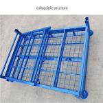 Foldable Metal Stillages for Heavy Duty Warehouse Storage Powder Coated or
