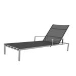 Outdoor Sun Lounger Patio Pool Chair Aluminum Material Poolside Furniture Beach