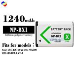 1240mAh 4.5V Rechargeable Battery for Sony DSC-RX100 DSC-WX500 DSC-HX400 ZV-1