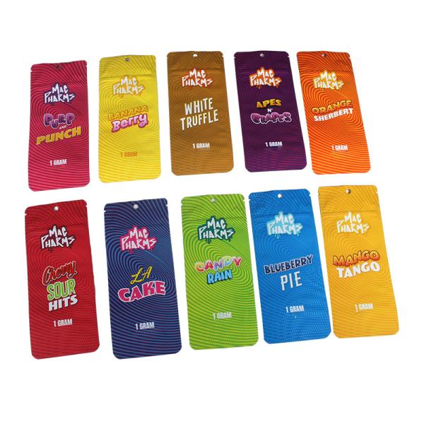 Plastic Packaging Three Side Seal Bag With Child Proof Zipper