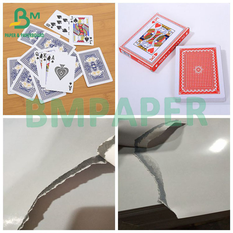 Anti-Transparency Paper With High Stiffness Black Core And Blue Core c2S Coated Paper