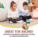 Cartoon Remote Control Police Car and Race Car Toys for Kids 18 Months Other