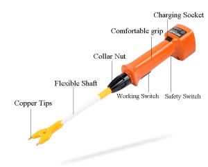 China IP45 Electric Pig Prod Anti Vapors Farm 4.2V Shock Stick For Cattle wholesale