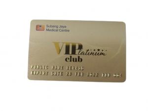 China Customize Printing Pvc Card Name Embossed Number Gold Credit Card wholesale