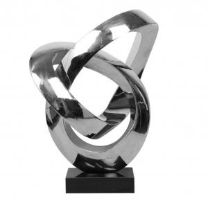 China Custom Outdoor Abstract Stainless Steel Sculpture And Metal Garden Sculpture wholesale