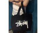 Durable Cotton Tote Bags Black Cotton Fabric Natural Environmental Protection