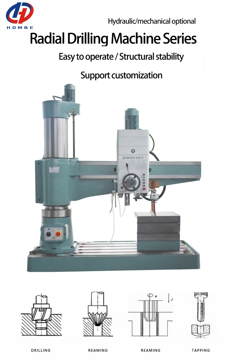 Automatic Feed Radial Drilling Machine Mechanical Speed Change Z3050