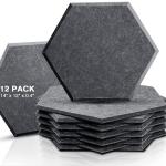 150mm 180mm PET Hexagonal Acoustic Panels High Density Sound Absorbing