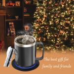 220 Volts Self Heating Warming Coffee Mugs Capacity 14 Ounces