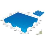 Heavy Duty Plastic Pallet Freezer Spacer EPP Foam Pallet 2 Way Entry