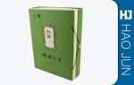 Green Cardboard Gift Boxes With Botton , Luxury Packaging Boxes Matt Silk