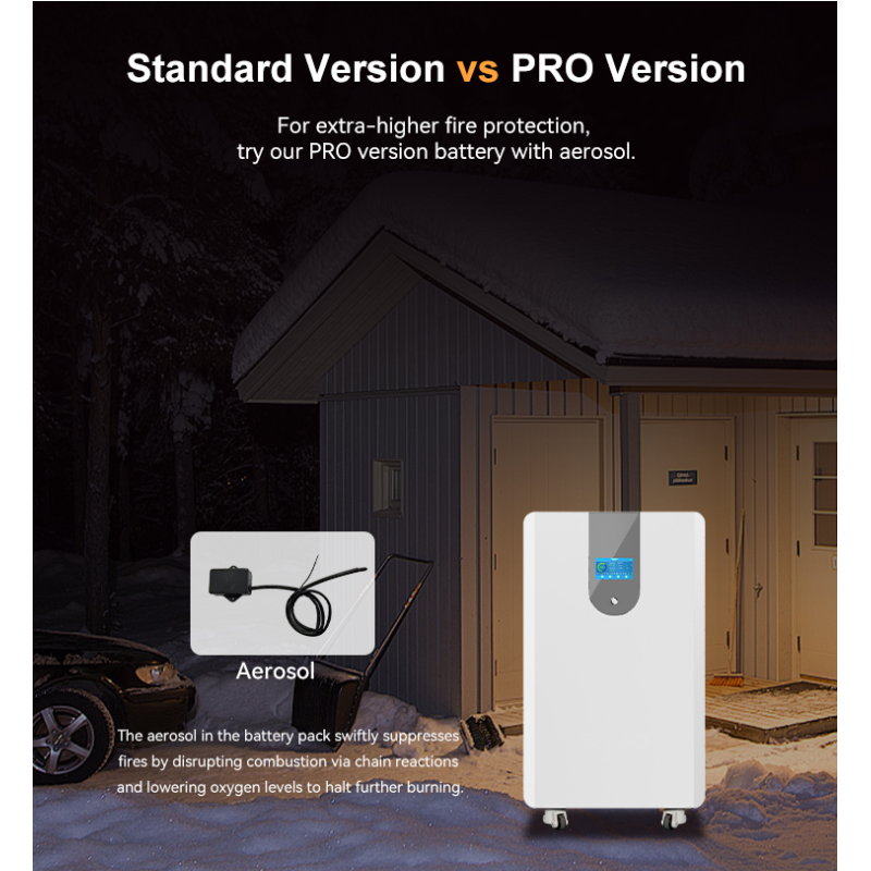 32kWh Capacity Stackable Inverter System with WiFi Module for Home Energy Storage