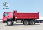Sinotruk Howo7 Red Color 266HP 10 Wheels Dump Truck RHD Type Lifting High