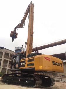 China Yellow Color Excavator Boom Arm , Piling Attachment For Excavator wholesale