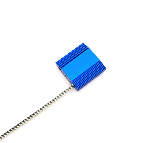 Galvanized Steel Wire Cable Security Seals 26*26mm Markable Area Laser Printed