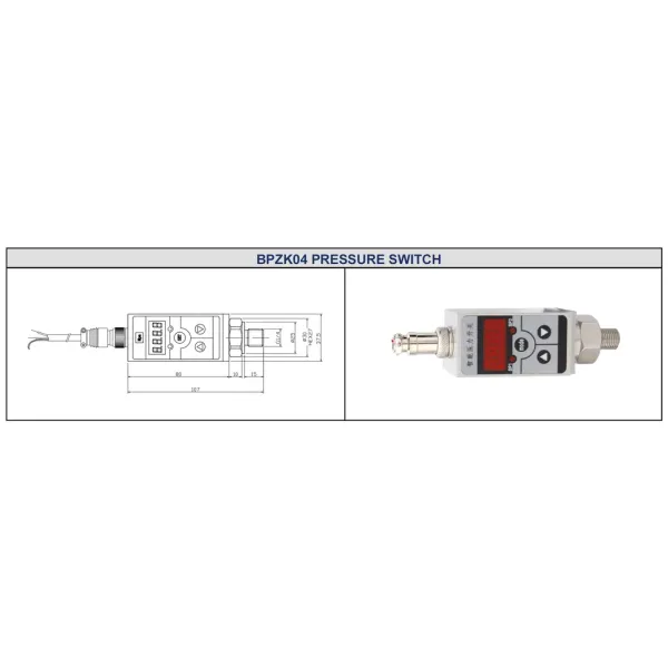 Factory Made Automatic Restart Water Pump Pressure Control Switch Electrical Switch
