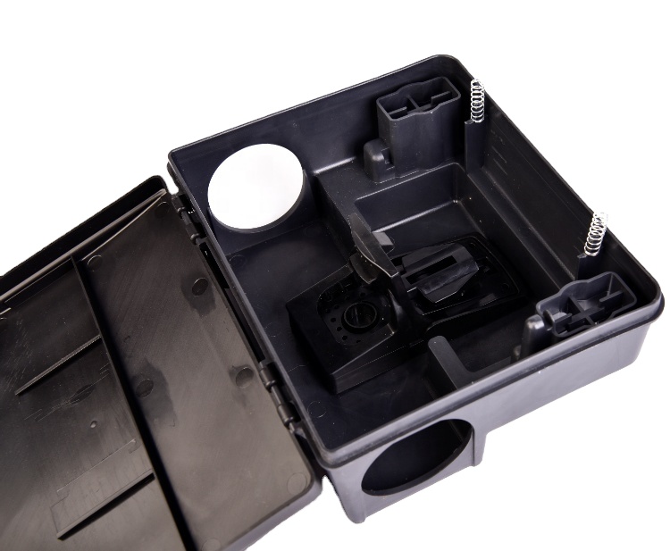 Convenient 41g Black Plastic Mouse Bait Station Not Applicable Charger For Animal Control
