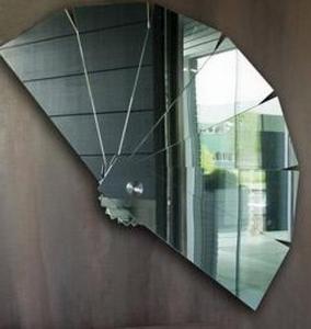 China Decorative Mirror Wall Art Mirror Glass Mirror Fantail Mirror Wall Decor Sticker home deco wholesale