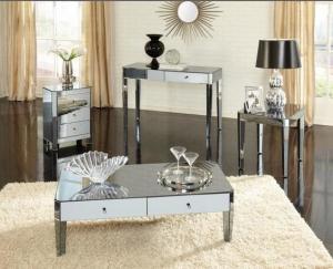 China Modern Mirrored Coffee Tables in Living Room Mirror Furniture Set wholesale