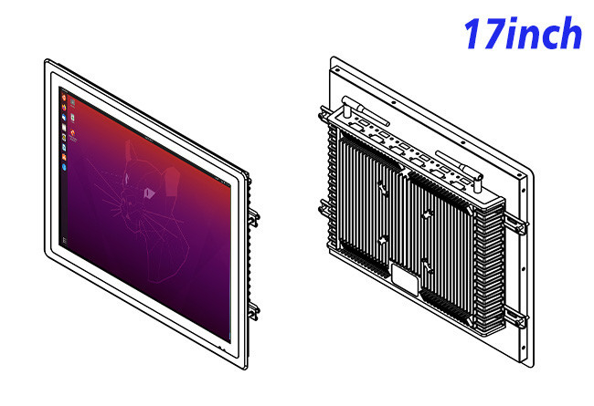 17-Inch Durable Linux Monitor for Security Systems and Industrial Operations