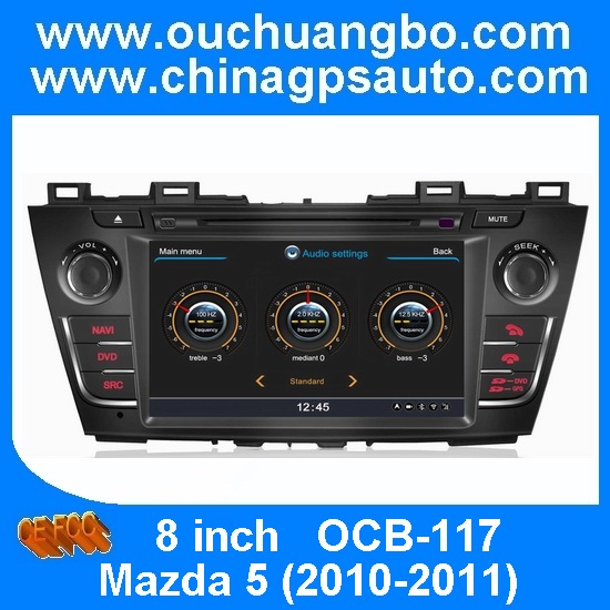 Ouchuangbo S100 GPS Navi Auto Radio for Mazda 5 (2010-2011) Host TV Stereo Player 1G CPU