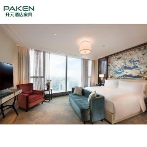China Paken Luxury Wooden Fixed Loose Hotel Bedroom Set on sale