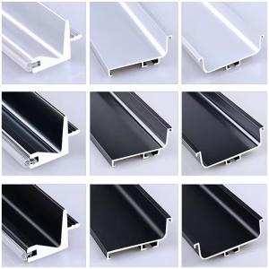 China Modern Aluminium Profile Cabinet Edge Frame For Kitchen Black Silver Anodizing wholesale