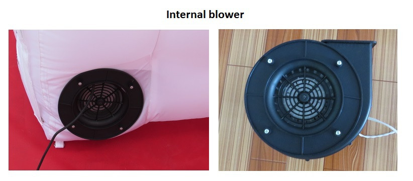 Custom Led lighting inflatable sprial wall