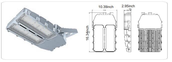 2700k-7000k Ex Proof Led Lights IP66 Copper Free Aluminum